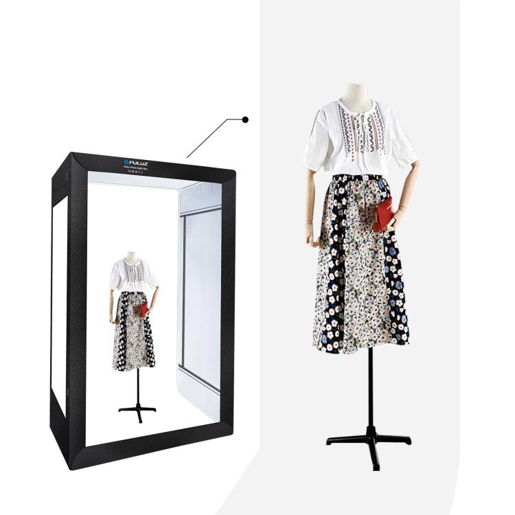 PULUZ 2m 240W 5500K Photo Light Studio Box Kit for Clothes / Adult Model Portrait(EU Plug) by PULUZ