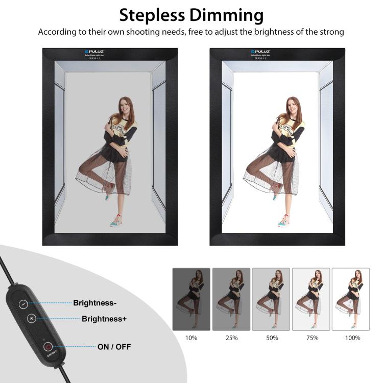 PULUZ 2m 240W 5500K Photo Light Studio Box Kit for Clothes / Adult Model Portrait(UK Plug) by PULUZ