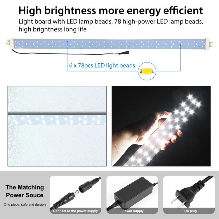 PULUZ 2m 240W 5500K Photo Light Studio Box Kit for Clothes / Adult Model Portrait(US Plug) by PULUZ