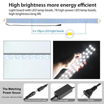 PULUZ 2m 240W 5500K Photo Light Studio Box Kit for Clothes / Adult Model Portrait(US Plug) by PULUZ