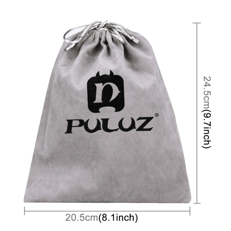 PULUZ Storage Bag with Stay Cord for GoPro, Insta360, DJI and Other Action Cameras Accessories(Grey) by PULUZ