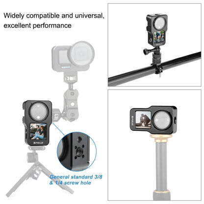 PULUZ CNC Aluminum Alloy Cage for DJI Action 2(Black) by PULUZ