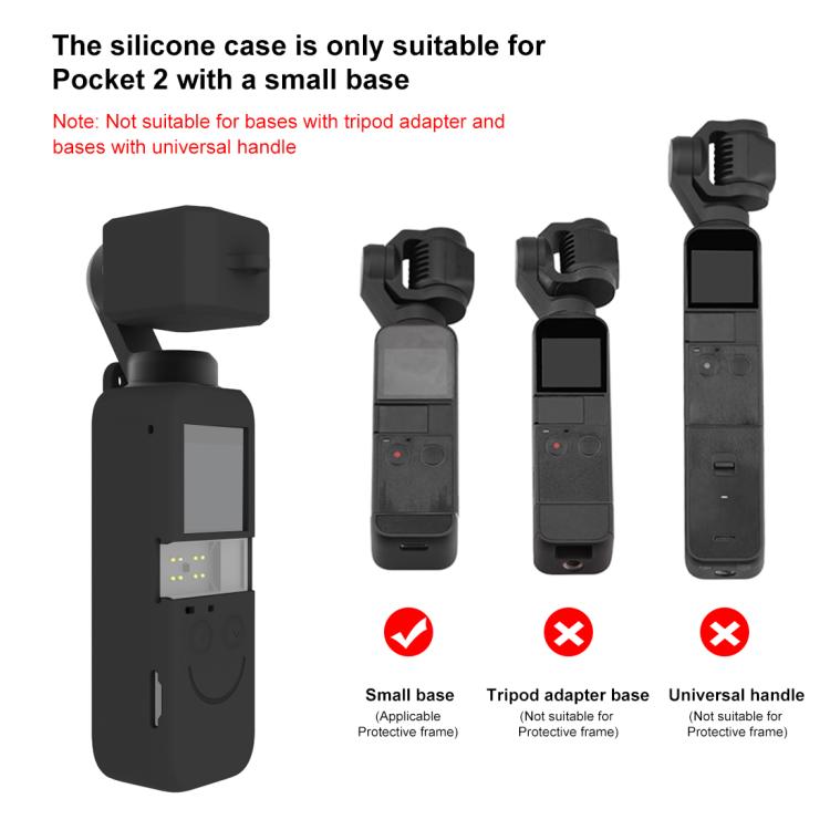 PULUZ 2 in 1 Silicone Cover Case Set for DJI OSMO Pocket 2 (Black) by PULUZ