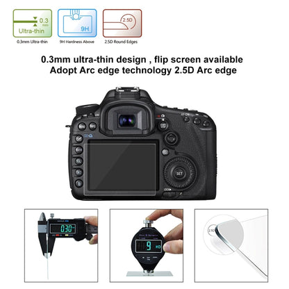 PULUZ 2.5D 9H Tempered Glass Film for Canon 5D Mark III, Compatible with Olympus SH50, Pentax K3 / K3II / 645Z, Sony HX7 / HX9 / HX100 / WX9 / HX30 / HX200 / W670 / W630 / WX100 by PULUZ