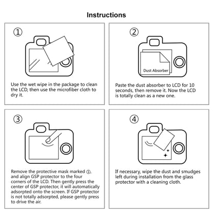 PULUZ 2.5D 9H Tempered Glass Film for Canon 6D, Compatible with Sony HX50 / HX60, Olympus TG3 / TG4 / TG5, Nikon AW1 by PULUZ
