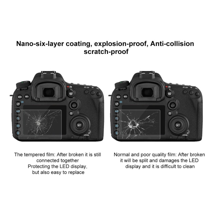 PULUZ 2.5D 9H Tempered Glass Film for Canon EOS 7D Mark II / 7D / N2 / PSN / Nikon V1 / P520 / S9400 / S680 / COOLPIX S6500 / S5200 / Samsung WB35F / OLYMPUS VG170 / 1DIV / Fuji S205 / Casio ZR70 / FC500S by PULUZ