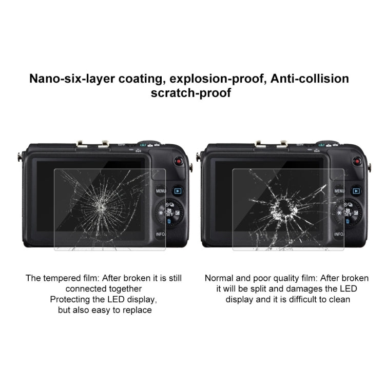 PULUZ 2.5D 9H Tempered Glass Film for Canon SX700, Compatible with Canon SX700 / IXUS230 / SX600 / SX610 / SX620 / SX720 / SX710 / IXUS230 / G15 / G16, Sony WX350 / WX300, Panasonic SZ9 / SZ7, Fujifilm Q1 / Q2 / XF1 by PULUZ