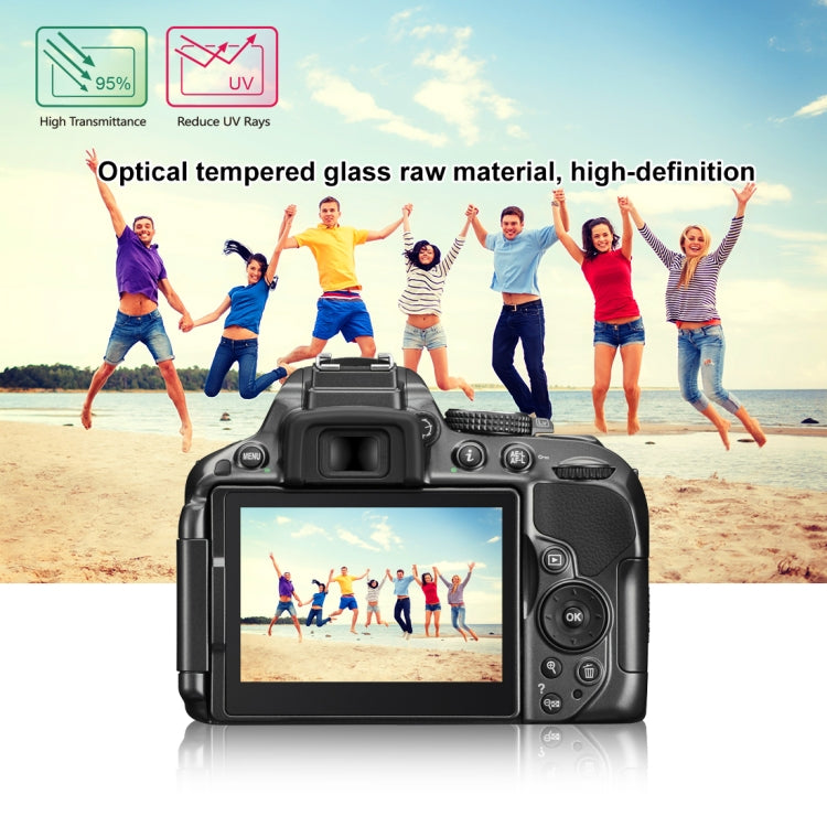 PULUZ 2.5D 9H Tempered Glass Film for Nikon D5300, Compatible with Nikon D5300 / D5500 / D5600, Pentax K-1 / K-1 Mark II by PULUZ