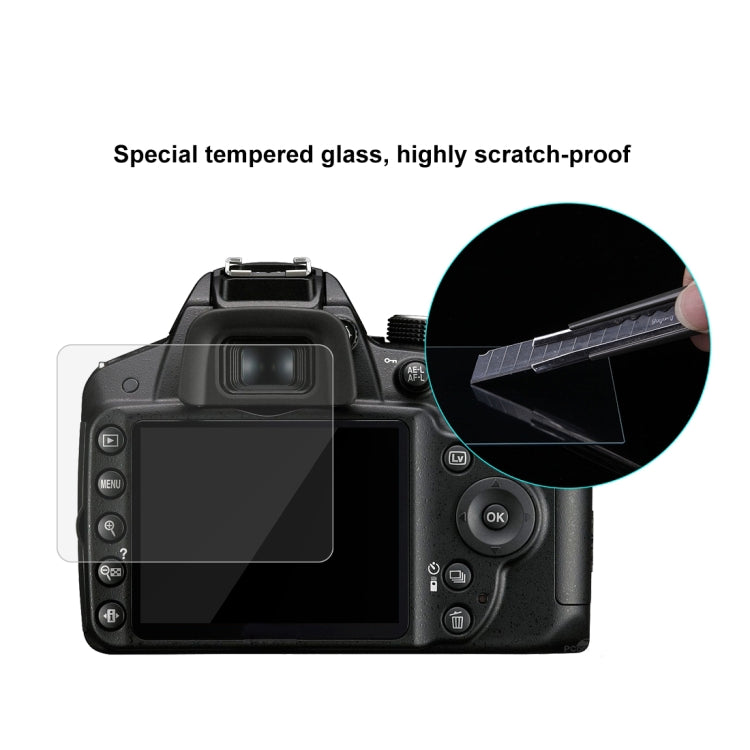 PULUZ 2.5D 9H Tempered Glass Film for Nikon D3200, Compatible with D3500 / D3100 / D3300 / D3400 / AW130S / W300, Canon SX410 / SX400 / SX430 / SX510 / SX500 / SX530 / SX170, Pentax K50 / K30 / K5 / K7 / K-01 / Samsung WB10 by PULUZ
