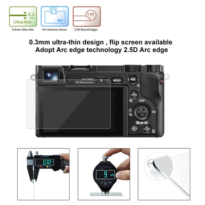 PULUZ 2.5D 9H Tempered Glass Film for Sony A6000, Compatible with Sony A6700 / A6500 / A5100 / 6100 / A6600 / A6700 / A6500 / A5100 / 6100 / A6600 / A5000 / A6400 / A6300 / A3000 / NEX-7/ NEX-6 / NEX- ... K, Olympus TG850 / TG860 / TG870 PM2 / EPL5 / EPL6 by PULUZ