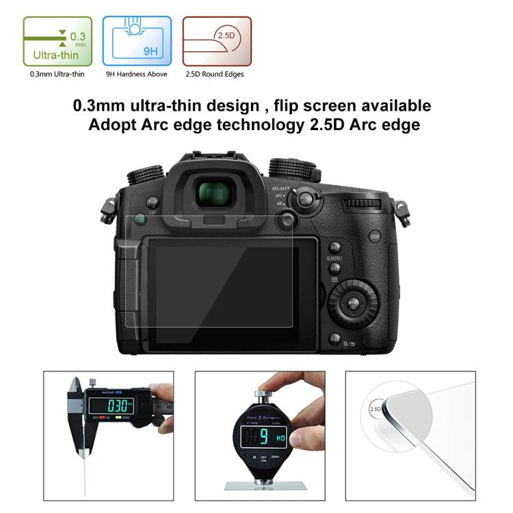 PULUZ 2.5D 9H Tempered Glass Film for Panasonic GH5 / GH5S , Compatible with Canon EOS M3 / M5 / M10 / R by PULUZ
