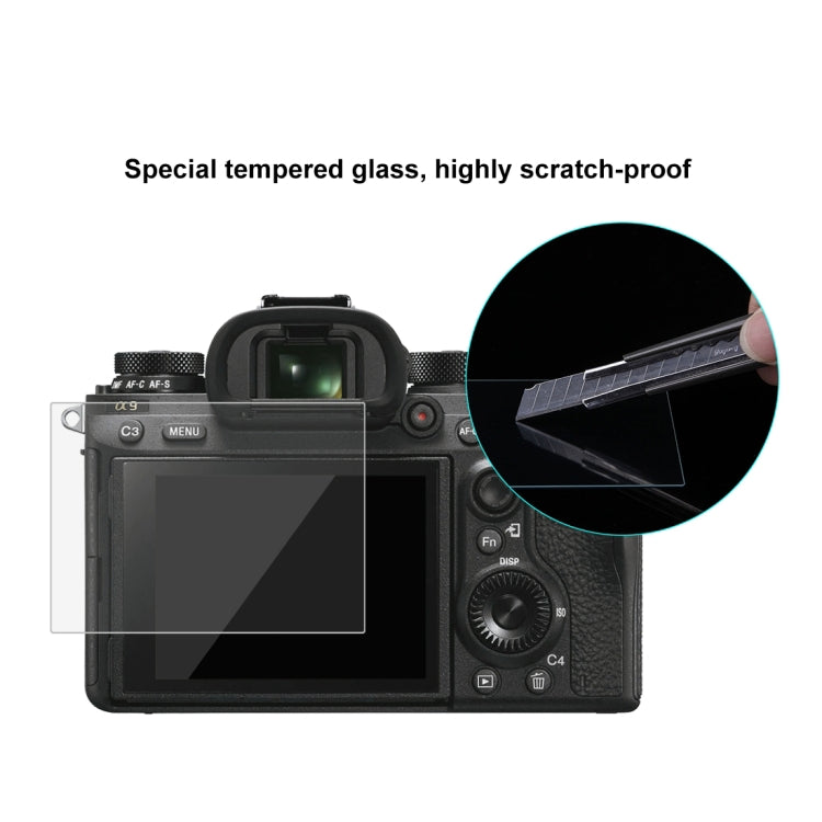 PULUZ 2.5D 9H Tempered Glass Film for Sony ILCE-9 (A9), Compatible with Sony A99 / HX400 / H300 / A99II / A7RIII / A7RII / A77II / WX500 / HX90V / HX7 / HX9 / HX100 / WX9 / HX30 / HX200 / W670 / W630 / WX100, Samsung WB1100 / EX2F, Olympian VH-410 by PULUZ