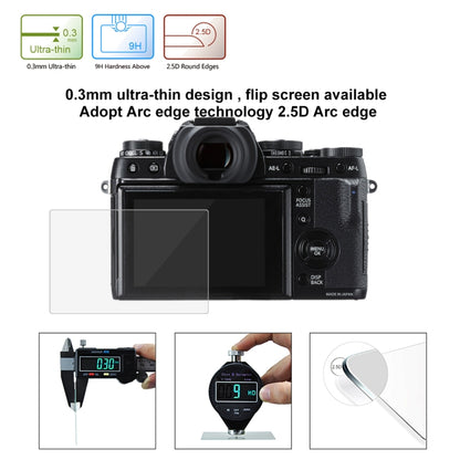 PULUZ 2.5D 9H Tempered Glass Film for Fujifilm X-T1, Compatible with Fujifilm X-T2 / X-A3 / X-A5 / X-A10 / X-A20 by PULUZ