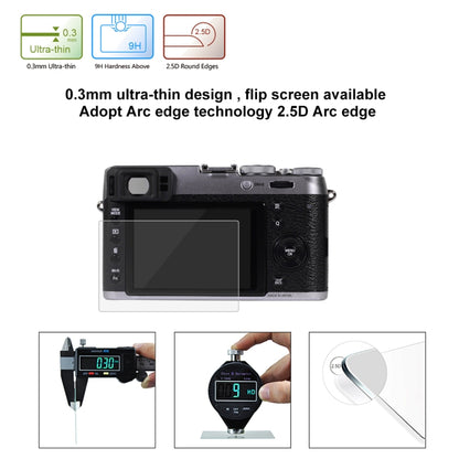 PULUZ 2.5D 9H Tempered Glass Film for Fujifilm X100T, Compatible with Fujifilm XE2 / XE2S / X100F by PULUZ