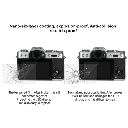 PULUZ 2.5D 9H Tempered Glass Film for Fujifilm X-T10, Compatible with Fujifilm X-A1 / X-A2 / X-M1 / X30 / X-T20 / X-T30 / X-T100 / X-E3, Panasonic GF8, Nikon S2, Casio ZS240 / ZS210 / ZS190 / EX-FR200 / EX-FR110H / EX-FR100L / EX-FRX10 by PULUZ