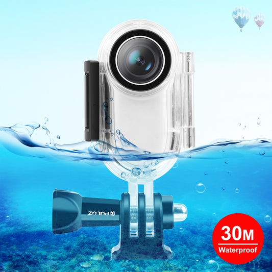 PULUZ 30m Underwater Waterproof Housing Protective Case for Insta360 GO 2, with Base Adapter & Screw(Transparent) by PULUZ