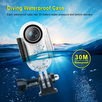 PULUZ 30m Underwater Waterproof Housing Protective Case for Insta360 GO 2, with Base Adapter & Screw(Transparent) by PULUZ