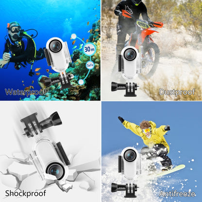 PULUZ 30m Underwater Waterproof Housing Protective Case for Insta360 GO 2, with Base Adapter & Screw(Transparent) by PULUZ