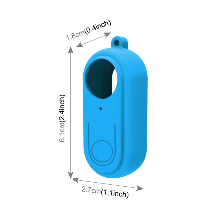 PULUZ Silicone Protective Case with Lens Cover for Insta360 GO 2(Blue) by PULUZ