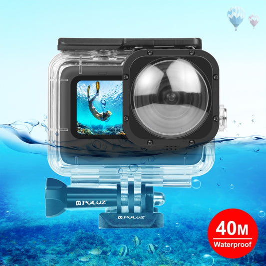 PULUZ 40m Waterproof Housing Protective Case with Buckle Basic Mount & Screw for GoPro HERO12 Black /11 Black /11 Black Mini /10 Black /9 Black Max Lens Mod(Transparent) by PULUZ
