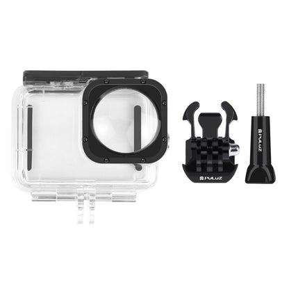 PULUZ 40m Waterproof Housing Protective Case with Buckle Basic Mount & Screw for GoPro HERO12 Black /11 Black /11 Black Mini /10 Black /9 Black Max Lens Mod(Transparent) by PULUZ