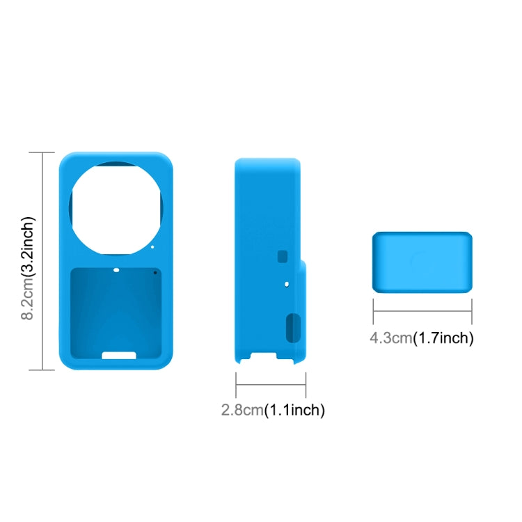 PULUZ Silicone Protective Case for DJI Action 2(Blue) by PULUZ