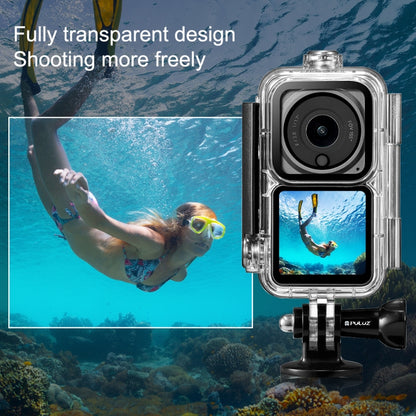 PULUZ 60m Waterproof Housing Diving Case for DJI Action 2 Camera Unit / Action 2 Power Combo / Action 2 Dual-Screen Combo(Transparent) by PULUZ