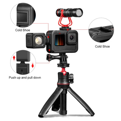 PULUZ Frame Expansion PA Cage with Side Interface Cover for GoPro HERO13 Black /12 Black /11 Black /10 Black /9 Black(Black) by PULUZ