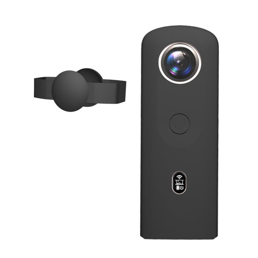 PULUZ Silicone Protective Case with Lens Cover for Ricoh Theta SC2 360 Panoramic Camera(Black) by PULUZ