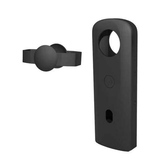 PULUZ Silicone Protective Case with Lens Cover for Ricoh Theta SC2 360 Panoramic Camera(Black) by PULUZ