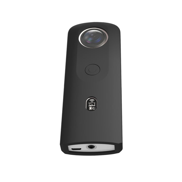 PULUZ Silicone Protective Case with Lens Cover for Ricoh Theta SC2 360 Panoramic Camera(Black) by PULUZ