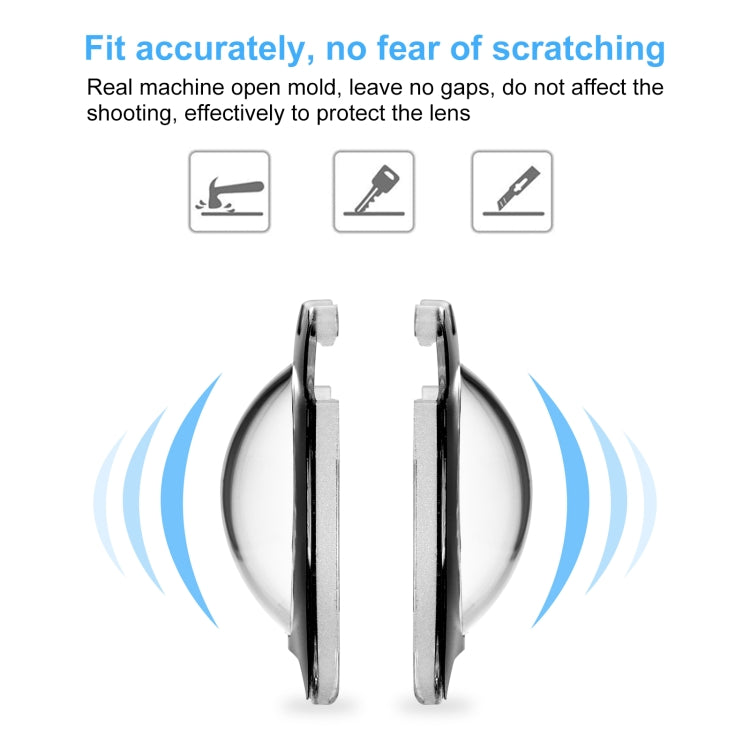 PULUZ Lens Guards PC Protective Cover for Insta360 One R / RS / Sphere(Black) by PULUZ