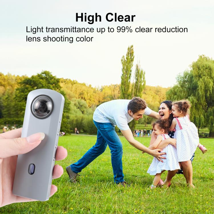 PULUZ Lens Guard PC Protective Cover Kits for Ricoh Theta SC2 / S / V(Transparent) by PULUZ