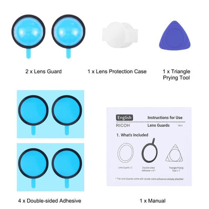 PULUZ Lens Guard PC Protective Cover Kits for Ricoh Theta SC2 / S / V(Transparent) by PULUZ