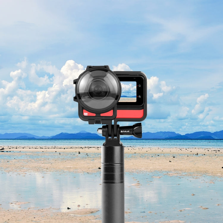 PULUZ Plastic Frame Case with Lens Guard for Insta360 One RS 360 Edition(Black) by PULUZ