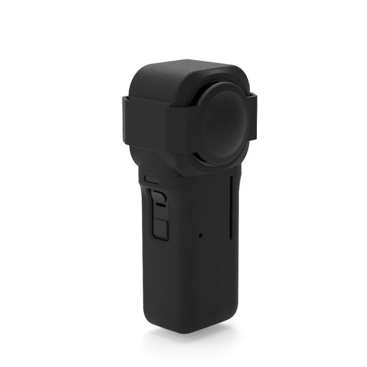 PULUZ Silicone Protective Case with Lens Cover for Insta360 One RS 1-Inch 360 Edition(Black) by PULUZ
