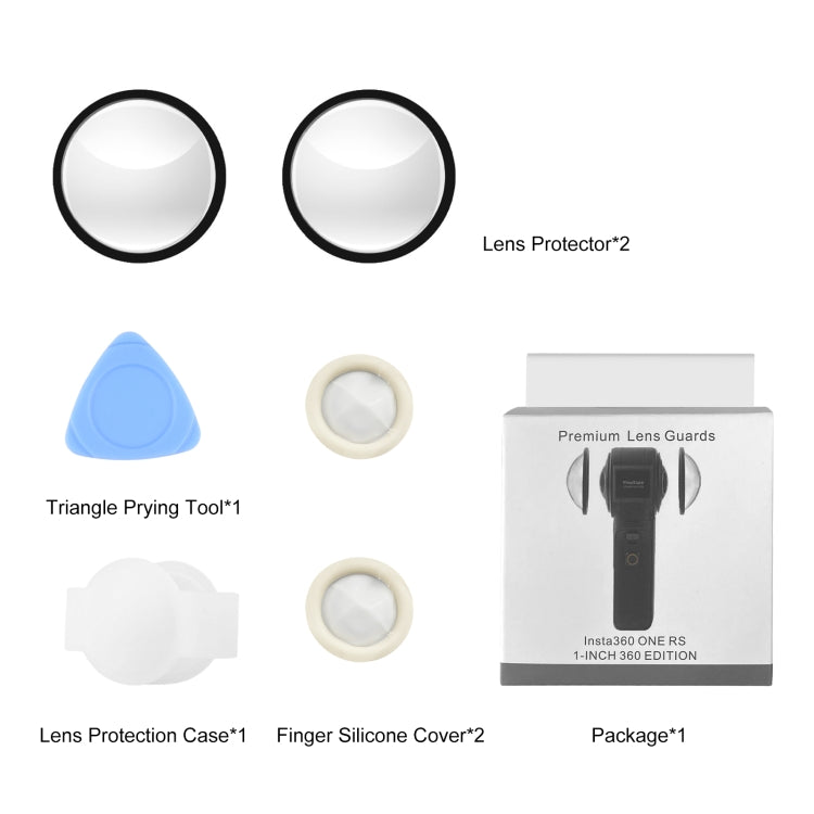 PULUZ Lens Guard PC Protective Cover for Insta360 ONE RS 1-Inch 360 Edition by PULUZ