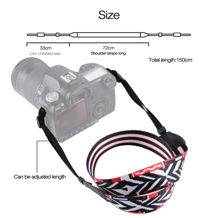 PULUZ Retro Ethnic Style Multi-color Series Shoulder Neck Strap Camera Strap for SLR / DSLR Cameras by PULUZ