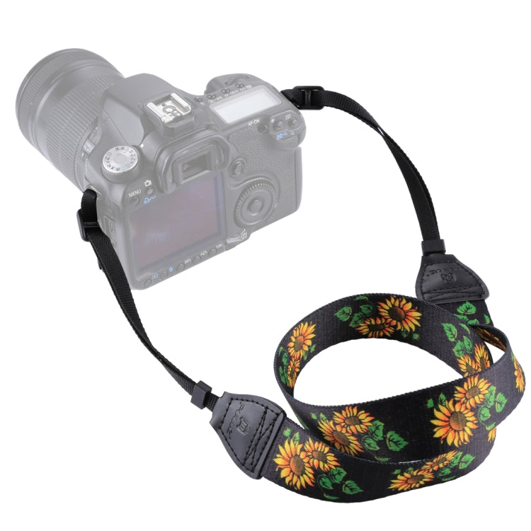 PULUZ Retro Ethnic Style Multi-color Series Sunflower Shoulder Neck Strap Camera Strap for SLR / DSLR Cameras by PULUZ