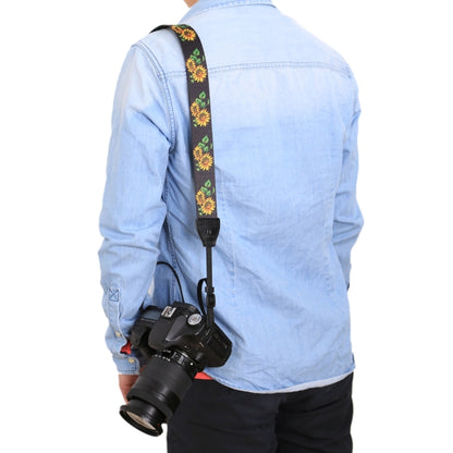 PULUZ Retro Ethnic Style Multi-color Series Sunflower Shoulder Neck Strap Camera Strap for SLR / DSLR Cameras by PULUZ
