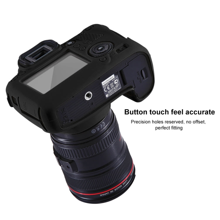 PULUZ Soft Silicone Protective Case for Canon EOS 6D(Black) by PULUZ