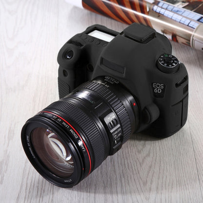 PULUZ Soft Silicone Protective Case for Canon EOS 6D(Black) by PULUZ
