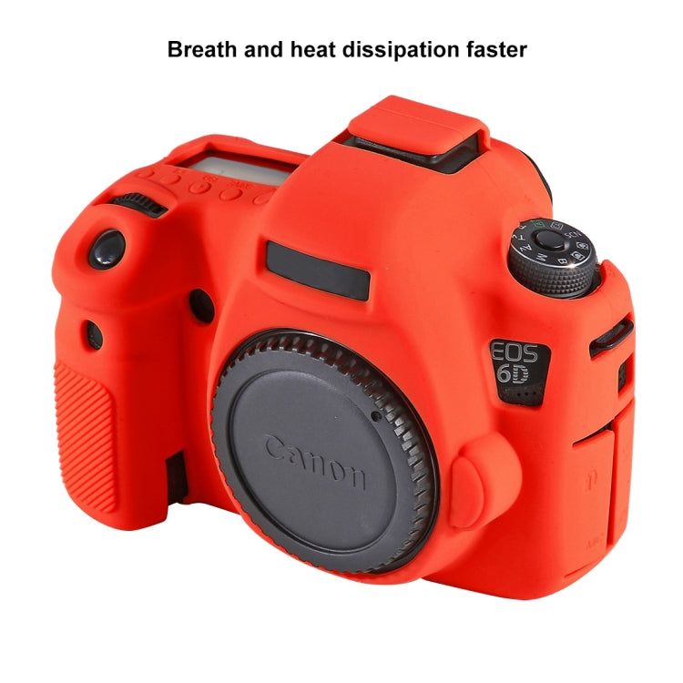 PULUZ Soft Silicone Protective Case for Canon EOS 6D(Red) by PULUZ