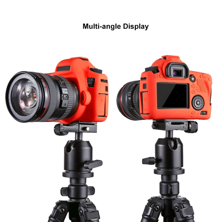 PULUZ Soft Silicone Protective Case for Canon EOS 6D(Red) by PULUZ