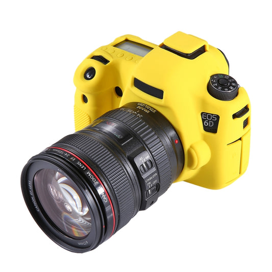 PULUZ Soft Silicone Protective Case for Canon EOS 6D(Yellow) by PULUZ