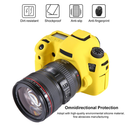 PULUZ Soft Silicone Protective Case for Canon EOS 6D(Yellow) by PULUZ