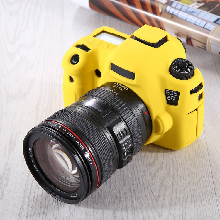 PULUZ Soft Silicone Protective Case for Canon EOS 6D(Yellow) by PULUZ