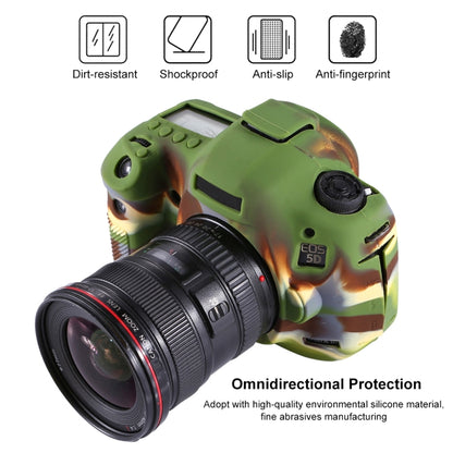 PULUZ Soft Silicone Protective Case for Canon EOS 5D Mark III / 5D3(Camouflage) by PULUZ
