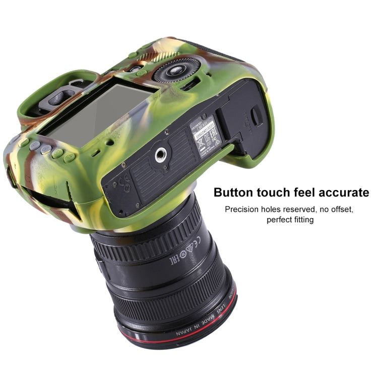PULUZ Soft Silicone Protective Case for Canon EOS 5D Mark III / 5D3(Camouflage) by PULUZ