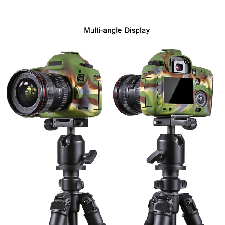 PULUZ Soft Silicone Protective Case for Canon EOS 5D Mark III / 5D3(Camouflage) by PULUZ
